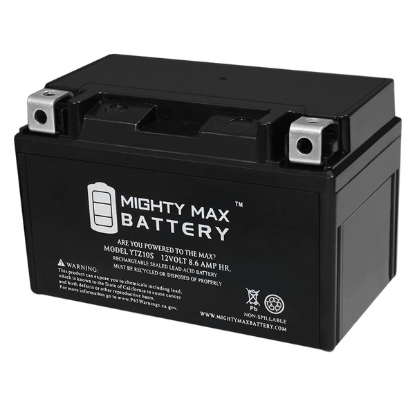 Mighty Max Battery YTZ10S 12V 8.6AH Battery Replacement for 46030 Agm Sport Battery YTZ10S18